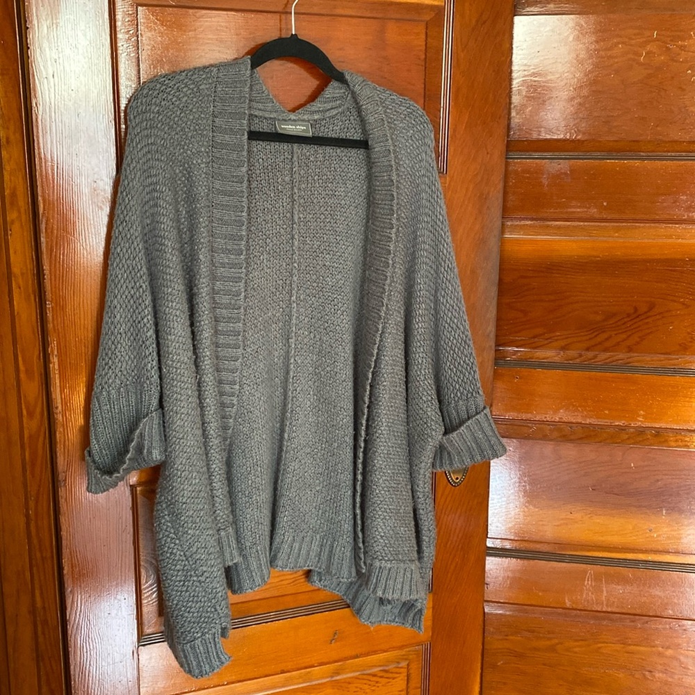 Wooden Ships Cuffed Sweater M/L Grey
